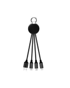 Sundt 4-in-1 Illuminating USB Charging Cable Keyring